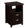 Tok Mark Traders 1 Door Natural Drawer Bedside Table Wooden Nightstand Cabinet Drawer Side Table End Table Storage Unit for Living Room Bedroom F
