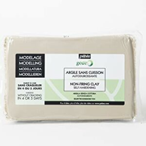 Pebeo Gedeo Air Drying Clay, Natural,White,1.5 Kg