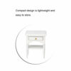01 02 015 Mini Bedroom Furniture, Compact Size Mini Wood Bedside Table Stylish for Doll Bedroom