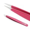 REMOS Splinter Tweezers with Extra fine tip Stainless Steel 9.5 cm  Fuchsia