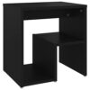 Suiwen Bed Cabinet Bedside Table Living Room Cabinets High Gloss Bedside Cabinets Black 40x30x40 cm Engineered Wood