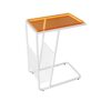 SUNWEIHAOA Small Coffee Table Side Table C Shaped End TableIndustrial Laptop Table for Small Space Living Room Bedroom Easy Assembly Nightstand S