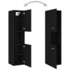 Susany Bathroom Furniture Set Set Bathroom Organize Unit Under Sink Cabinet with 1 Compartment High Cabinet with 5 Compartments and 2 DoorsMirror