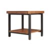 Crazy stool Side Tables Living Room Solid Wood Square Sofa Table Hotel Apartment Bedside Tables Kitchen Tables For Small SpacesSize35  35  60CM