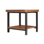 Crazy stool Side Tables Living Room Solid Wood Square Sofa Table Hotel Apartment Bedside Tables Kitchen Tables For Small SpacesSize35  35  60CM