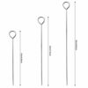 URATOT 24 Pieces Kebab Skewers Reusable Stainless Steel Grilling BBQ Stick Skewers, 3 Sizes (15cm/20cm/25cm) (24)