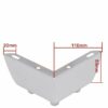 4PCS Furniture Legs 2 inch Metal Sofa Legs Silvery Color Replacement for Coffee Table TV Cabinet Ottoman Sofa Couch Cupboard Foot