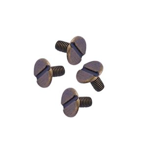 EXCEART 30pcs Leather Buttons Leather Leash O-Ring Head Stud Leather Rivets Rivet Screw Belt Ring Fastener Nail Mini to Rotate Tool Screw Rivet