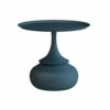 HZF Round Coffee Table Light Luxury Corner Table Living Room Sofa Side Table Small Marble Round Table Iron Simple Round TableColorBlack C