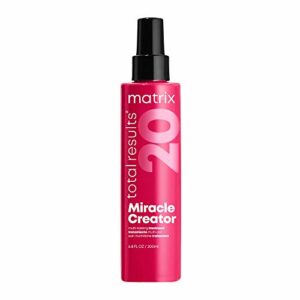 Matrix MultiTasking Hair Treatment LeaveIn Conditioner and Heat Protector with 20 Benefits Total Results Miracle Creator 200ml