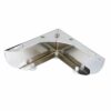 4PCS Furniture Legs 2 inch Metal Sofa Legs Silvery Color Replacement for Coffee Table TV Cabinet Ottoman Sofa Couch Cupboard Foot