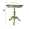 YIXIN2013SHOP Coffee Table Wooden Small Round Table Retro Coffee Table Balcony Living Room Bedroom Home Hotel Homestay Small Side Table Side Tabl