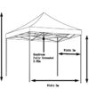 All Seasons Gazebos 3x3m Heavy Duty Fully Waterproof Pop up Gazebo With 4 Side Walls and Accessory Pack - Black
