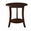 Kiki End table Living Room Round Coffee Table Modern Side Table With Storage Shelf End Table Waiting Area Table Solid Wood Tea Table coffee table