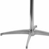Stable High Marble Table Modern Round Bistro Cocktail Table with Solid Metal Frame Suitable for Living Room Canteen Coffee Shop Easy to Assemble