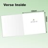 Absolutely Yours Fathers Day Card. Card for Dad. Tools Design with matching Envelope. 150 x 150mm. Ecofriendly. Printed and Packed in UK