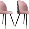 Office Business Hotel Lobby Dining Table Set Kitchen Dining Chair Set Chairs for Dining Room Dining Chairs Set of 2 Soft Upholstered Seat Living