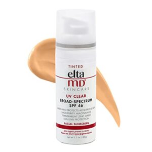 EltaMD UV Clear BroadSpectrum SPF 46 Tinted Facial Sunscreen 1.7 oz
