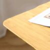 HZF Square Coffee Table Living Room Small Apartment Modern Solid Wood Tea Table Low Table Simple Bamboo End Table Storage Tea TableColorWalnutSiz