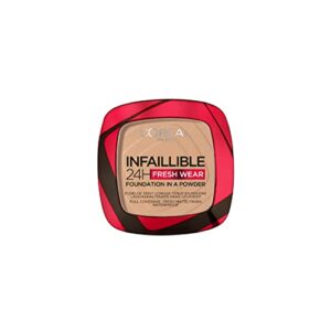 LOreal Paris Infallible 24H Fresh Wear Foundation In A Powder Longwear Coverage Mattifying Finish Available In 6 Shades Shade 120 Vanilla