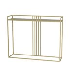 Nordic Sofa Tables GoldBlackWhite Iron Long Table Sturdy Metal Console Table Slim Storage Side Tables for Living Room Bedroom Hallway 80  25  80c