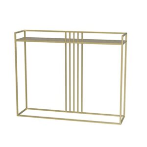 Nordic Sofa Tables GoldBlackWhite Iron Long Table Sturdy Metal Console Table Slim Storage Side Tables for Living Room Bedroom Hallway 80  25  80c