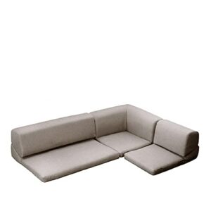 LXXSH Lshaped Corner Sectional Sofa Futon With Slip Prevention Tape Sleeper Couch Loveseat Set Low Floor Sofa