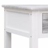 Festnight Coffee Table Center Table Rectangular Table with 2 Drawers for Living Room Grey 100x50x45 cm Wood