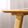 HZF Square Coffee Table Living Room Small Apartment Modern Solid Wood Tea Table Low Table Simple Bamboo End Table Storage Tea TableColorWalnutSiz
