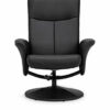Julian Bowen Lugano Recliner & Stool, Black
