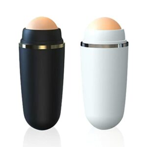 Modloan Volcanic Oil Absorbing Roller 2 Pcs Reusable Facial Skincare Tools Oil Control on the Go Volcanic Face Roller for Men and Women at Home O
