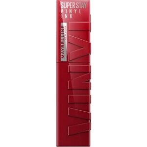 Maybelline New York Lip Colour Smudgefree Long Lasting up to 16h Liquid Lipstick Shine Finish SuperStay Vinyl Ink 10 Lippy