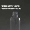 Palm Safe 4x Empty 100ml Clear Plastic Travel Bottles with Flip Cap