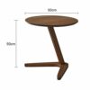 LZQDM Small Coffee Table Style Cocktail TableSofa Table End TableDurable Frame Easy to Assemble for Living Room Color  B