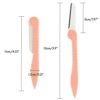 G2PLUS 3 PCS Eyebrow Razor Shaper Cheek Facial Hair Remover Peach Fuzz Shaver Womens Trimmer Shaving Grooming Kit