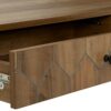 Seconique 1 Drawer Coffee Table Engineered Wood Medium Oak EffectBlack W 110cm x D 55cm x H 41.5cm