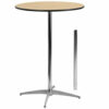 Stable High Marble Table Modern Round Bistro Cocktail Table with Solid Metal Frame Suitable for Living Room Canteen Coffee Shop Easy to Assemble