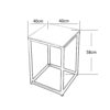 SFFZY Lron Tea Table Simple Modern Creative Sofa Side Table Living Room Small Storage Square Coffee Table