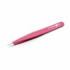 REMOS Splinter Tweezers with Extra fine tip Stainless Steel 9.5 cm  Fuchsia