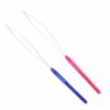 falllea 14 PCS Micro Ring Hair Extension Loop Needle Threader Feather Hook Tool Wire Pulling Hook Tools for Silicone Micro Link Beads and Feather