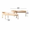 JIAQUANSHOP Coffee Table Home Solid Wood Coffee Table Sofa Table Accent Table Sets Simple and Multifunctional Tray Table End Table for Living Roo