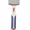 Footprint 11714 2.5lb Heavy Duty Hardened Steel & Fibreglass Handle Club Lum, Silver