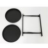NA Side Table Wrought Iron Doublelayer Small Coffee Table Small Round Table Living Room Mini Sofa Round Small Side Table Color  B Size