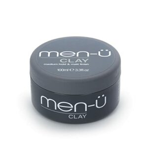 menu hair CLAY 100ml mens hair products  Great for matt choppy and dishevelled styles. SIGNATURE WATERMELON FRAGRANCE  Mens hair wax wmedium hold