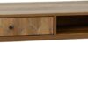 Seconique 1 Drawer Coffee Table Engineered Wood Medium Oak EffectBlack W 110cm x D 55cm x H 41.5cm