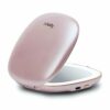 Fancii Rechargeable Compact Magnifying Mirror with Natural LED Lights, 1x/ 10x - Portable Lighted Handheld Makeup Mirror for Travel and Purses, M