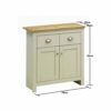 Side Table Living Room Sofa Tables Cream Oak Sideboard 2 Door 2 Drawer Storage Cabinet Cupboard Suit for Any Places Such As Living Room Bedroom f