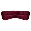 7-Piece L Shape Sectional Recliner Sofa Covers, Velvet Stretch Reclining Sectional Couch Covers for Reclining L Shape Sofa, Slipcovers Thick, Sof