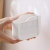 SUNFICON 2 Pack Wall Mount Remote Control Holder Adhesive Media Player Controller Holder Universal TV Remote Organiser Caddy Box Hollow Bottom Ea