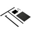 bjewego Tabletop Purse Display Stand - Set of Two Tabletop T Bar Handbag Display Stand - Adjustable Height Double Hook Hanging Jewelry Stands for